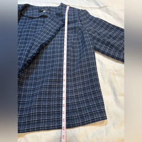 Kasper 2X blue plaid blazer - Picture 5 of 5